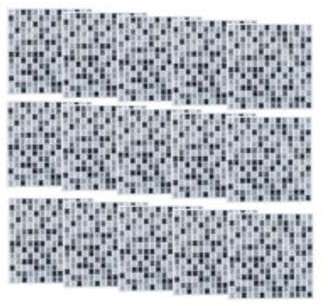 15 mosaïques autocollantes pour carrelage Gris 15 mosaïques autocollantes