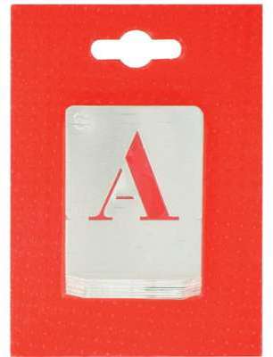 Jeu de lettres pochoirs alphabet aluminium ajouré