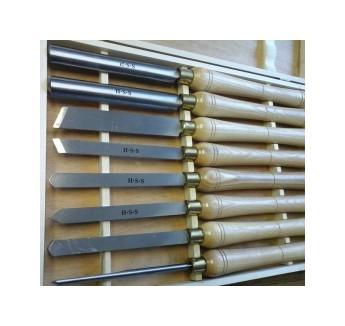 Coffret de 8 ciseaux HSS pour tournage manuel sur