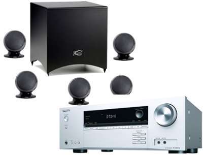 ONKYO TX-NR474 E Silver + CABASSE ALCYONE 2 Noir
