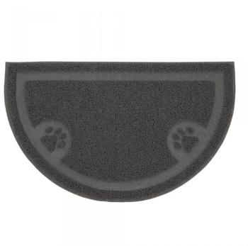 Tapis de maison de toilette XXL pour chat - gris