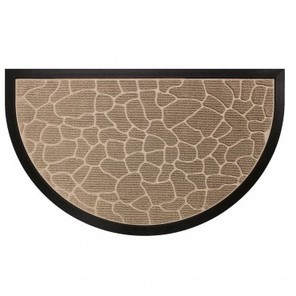 Tapis dEntrée Demi Lune en Polypropylène à Relief