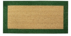 Tapis coco bord couleur semelle tissée bord Vert 4