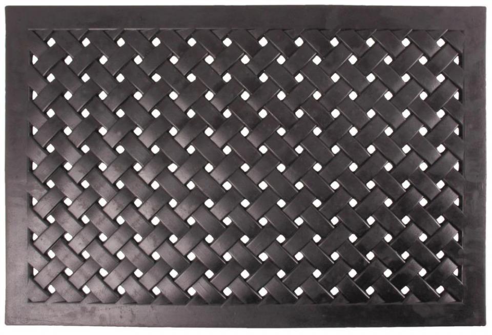 Paillasson en caoutchouc tressé Rectangulaire Paillasson en caoutchouc tressé