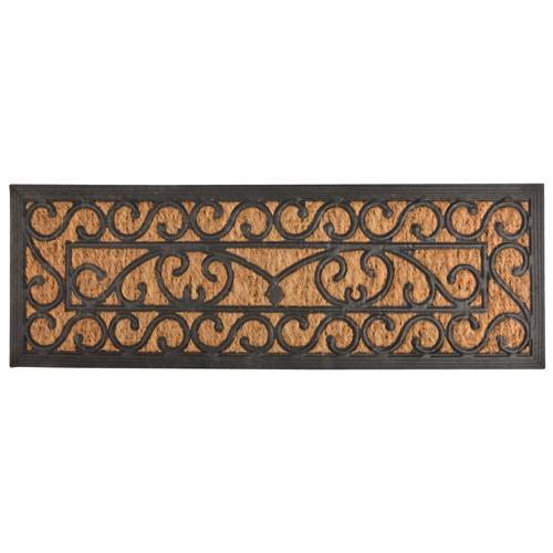Paillasson rectangulaire en coco et caoutchouc esp