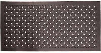 Paillasson en caoutchouc tressé 60x120 cm Paillasson en caoutchouc tressé