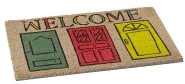 Paillasson coco welcome door 40x60 cm