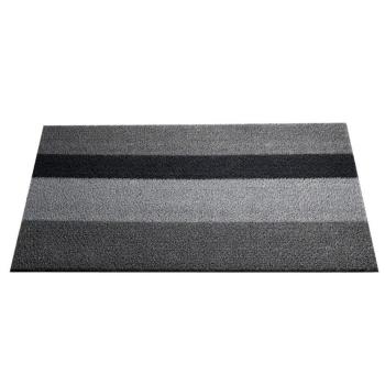 Shag Bold Stripe - Paillasson - argent/noir/91x61c
