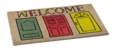 Paillasson coco welcome door 40x60 cm