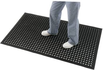 Tapis En Caoutchouc Anti-Fatigue - Noir - 1500x900