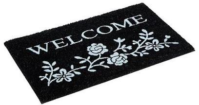 PAILLASSON COCO GLAMOUR WELCOME BLANC 45X75CM 45x7