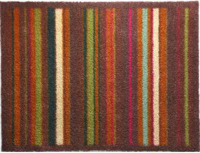 Tapis en fibres naturelles à rayures 65x150 cm Stripe Tapis en fibres naturelles