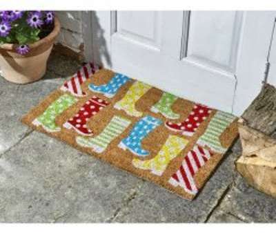 Paillasson coco décoratif BOTTES 75x45