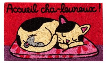 Paillasson Coco Accueil Cha-leureux 70 x 40 x 1 5 cm Paillasson Coco Accueil Cha-leureux