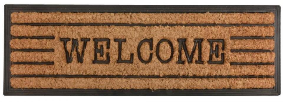 Tapis en fibres de coco inscription Welcome Tapis en fibres de coco inscription