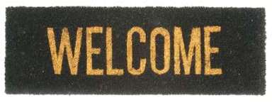 Paillasson 100 coco 75x26cm Welcome fond noir MATTIE Paillasson 100 coco 75x26cm