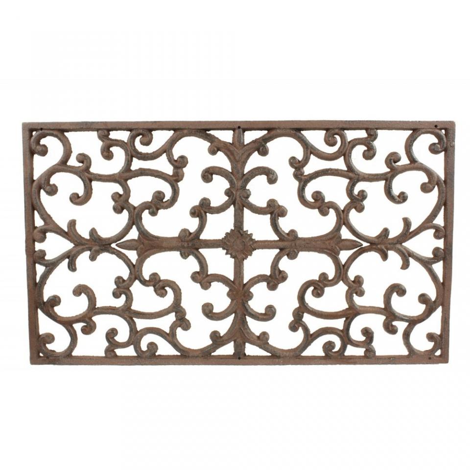 TAPIS PAILLASSON FER FORGE RECTANGULAIRE FONTE 65C