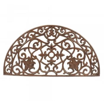 TAPIS PAILLASSON FER FORGE DEMI LUNE FONTE 70cm TAPIS PAILLASSON FER FORGE