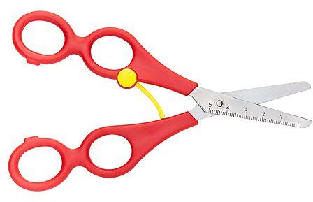 Ciseaux pour enfant gaucher bleu 17 cm Ciseaux pour enfant gaucher