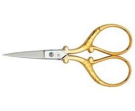 CISEAUX NOGENT 9 cm dorés (broder fleurs)