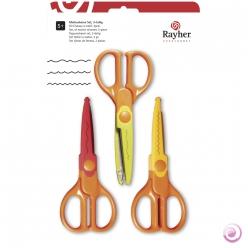 Kit Ciseaux à motif pour enfants, 3pces