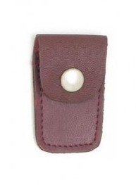 ETUI CUIR POUR CISEAUX PLIANTS (bordeaux)