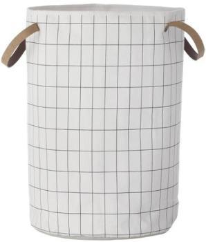 Grid - Panier à linge - blanc noir H 60cm 40cm Grid - Panier à linge - blanc