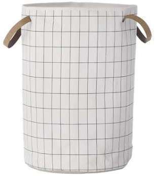 Ferm Living - Panier à linge rond avec anses en coton Ferm Living - Panier à linge