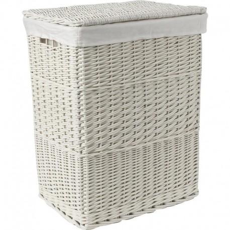 Panier À Linge En Osier Laqué - Aubry-gaspard - Au