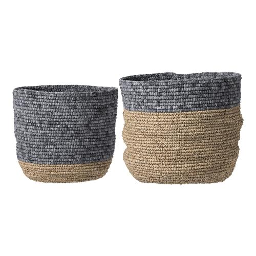 Lot de 2 paniers Bloomingville Raphia