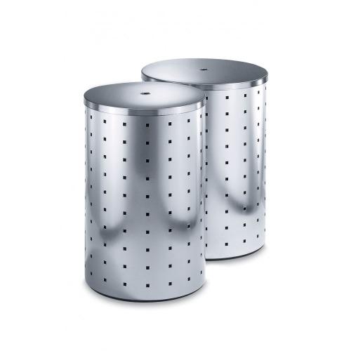 Zack Quadro Corbeille Linge couvercle 40 cm 60X42X42cm Zack Quadro Corbeille Linge