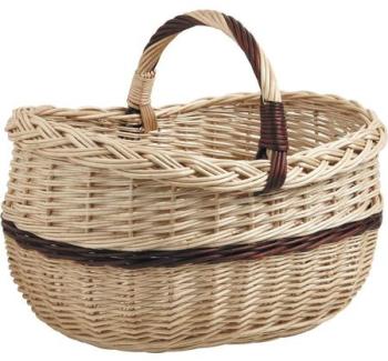 Panier de marché en osier clair 44 cm