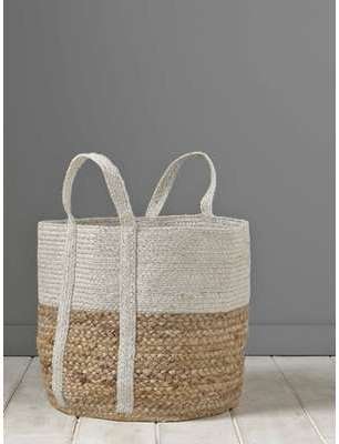 Panier tressé argenté naturel argenté Panier tressé argenté naturel