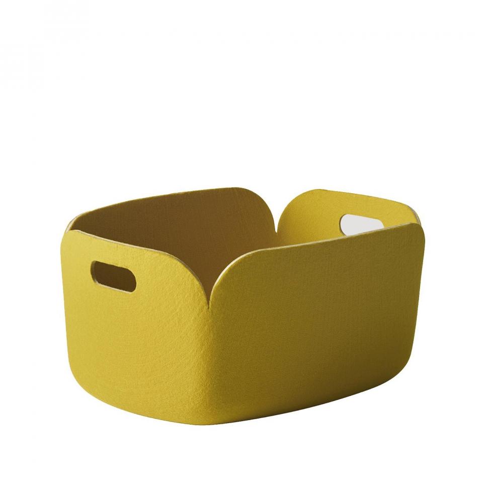 Restore - Corbeille Multifonctionne - jaune/feutre