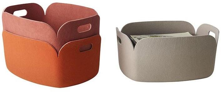 RESTORE - PANIER EN MATÉRIAU RECYCLÉ MUUTO (Couleu