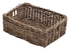 - Panier rangement petit modèle rotin gris - KOK