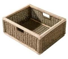 Panier de jonc de mer pour salle de bain