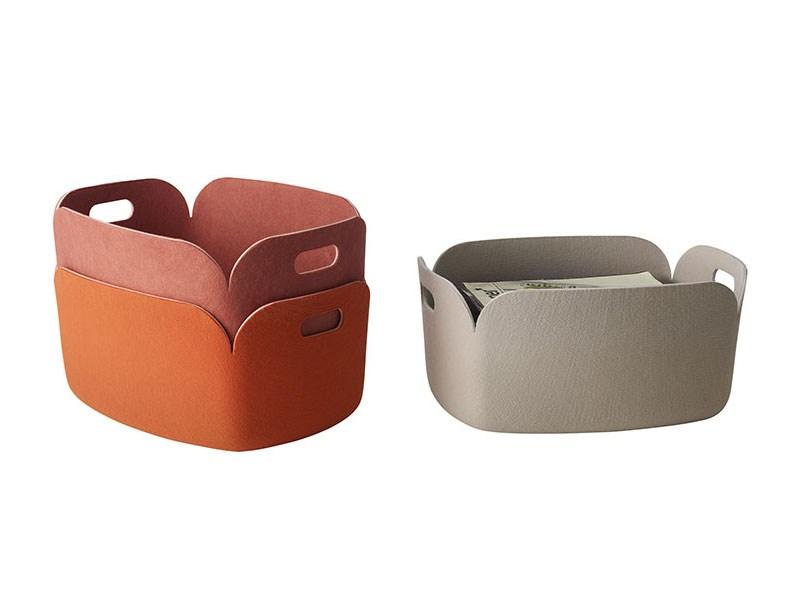 RESTORE - PANIER EN MATÉRIAU RECYCLÉ MUUTO (Couleu