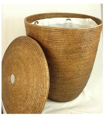 Panier de rangement en rotin - Olive