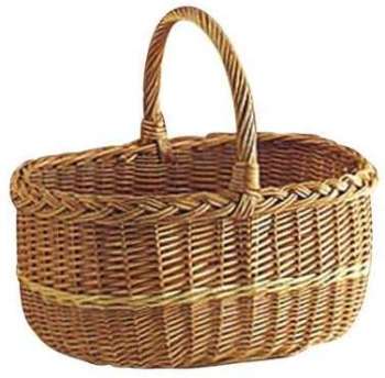 Panier lucette en osier Buff