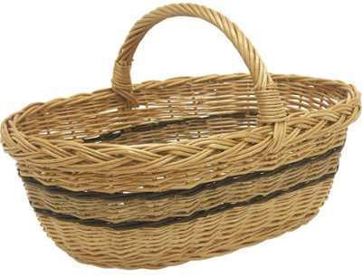 Panier à champignons en osier buff