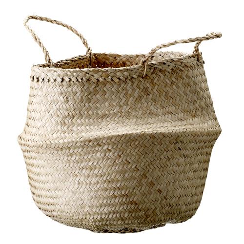 Panier boule en jonc de mer avec anses Bloomingvil