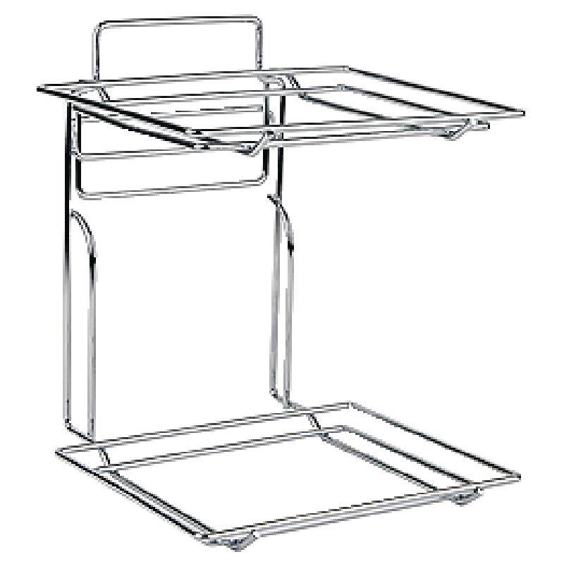 Support Buffet Chromé - 2 Niveaux - Pour Paniers G