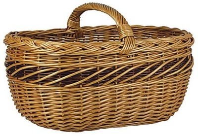Panier en osier Buff oval - 48x36x23 cm