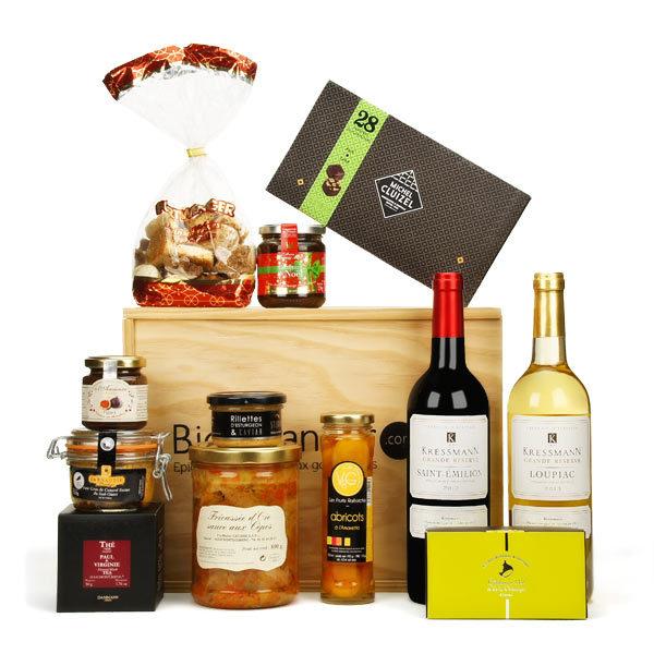 Coffret gastronomique Le Prestigieux - Caisse bois Coffret gastronomique Le Prestigieux