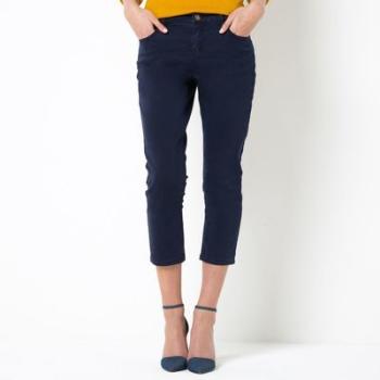 Pantacourt 5 poches, coton stretch - R essentiel