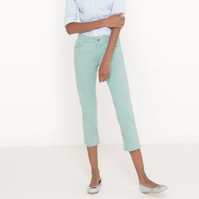 Pantacourt 5 poches, coton stretch - R essentiel