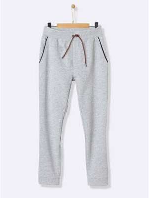 Pantalon de jogging garçon gris chiné Pantalon de jogging garçon