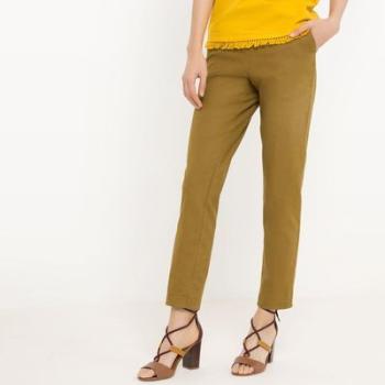 Pantalon fuselé, coton/lin - R Edition