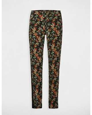 Pantalon fluide imprimé exotique taille 42 multico